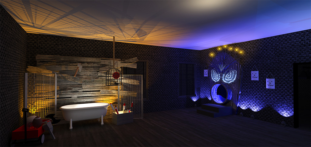 Freeform Halloween House